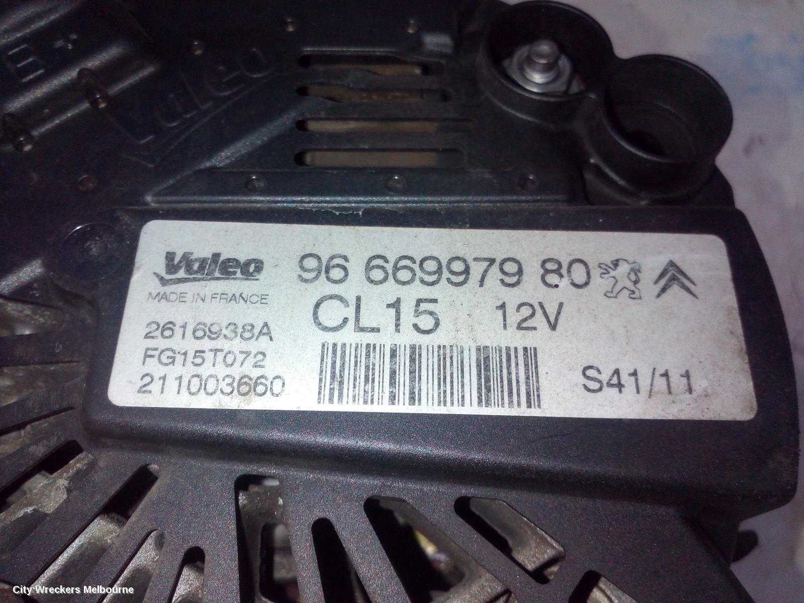 PEUGEOT 508 ALTERNATOR, PETROL, 1.6, VIN VF38*5FV, 150AMP, VALEO FG15T072, 07/2011 - 02/2015 - Image 2