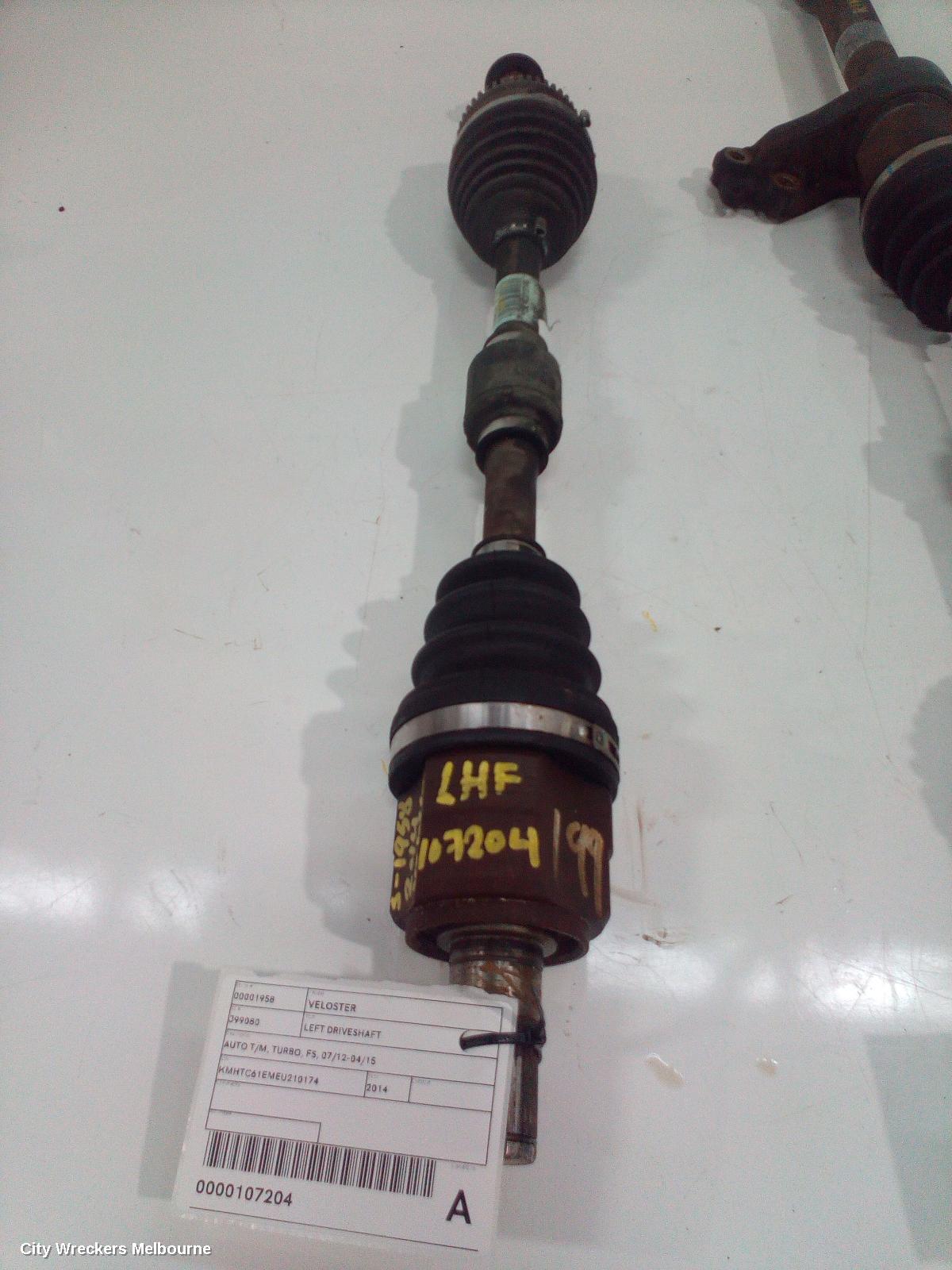 HYUNDAI VELOSTER LEFT DRIVESHAFT, AUTO T/M, TURBO, FS, 07/2012 - 04/2015 - Image 1
