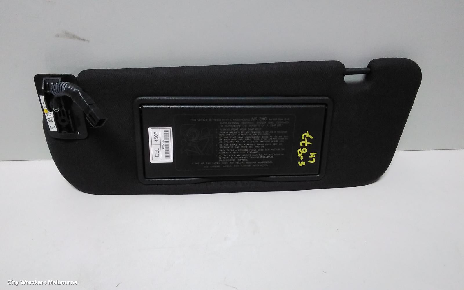 HOLDEN COMMODORE SUNVISOR, VE, LH SIDE, DARK GREY, 08/2006 - 04/2013 - Image 2
