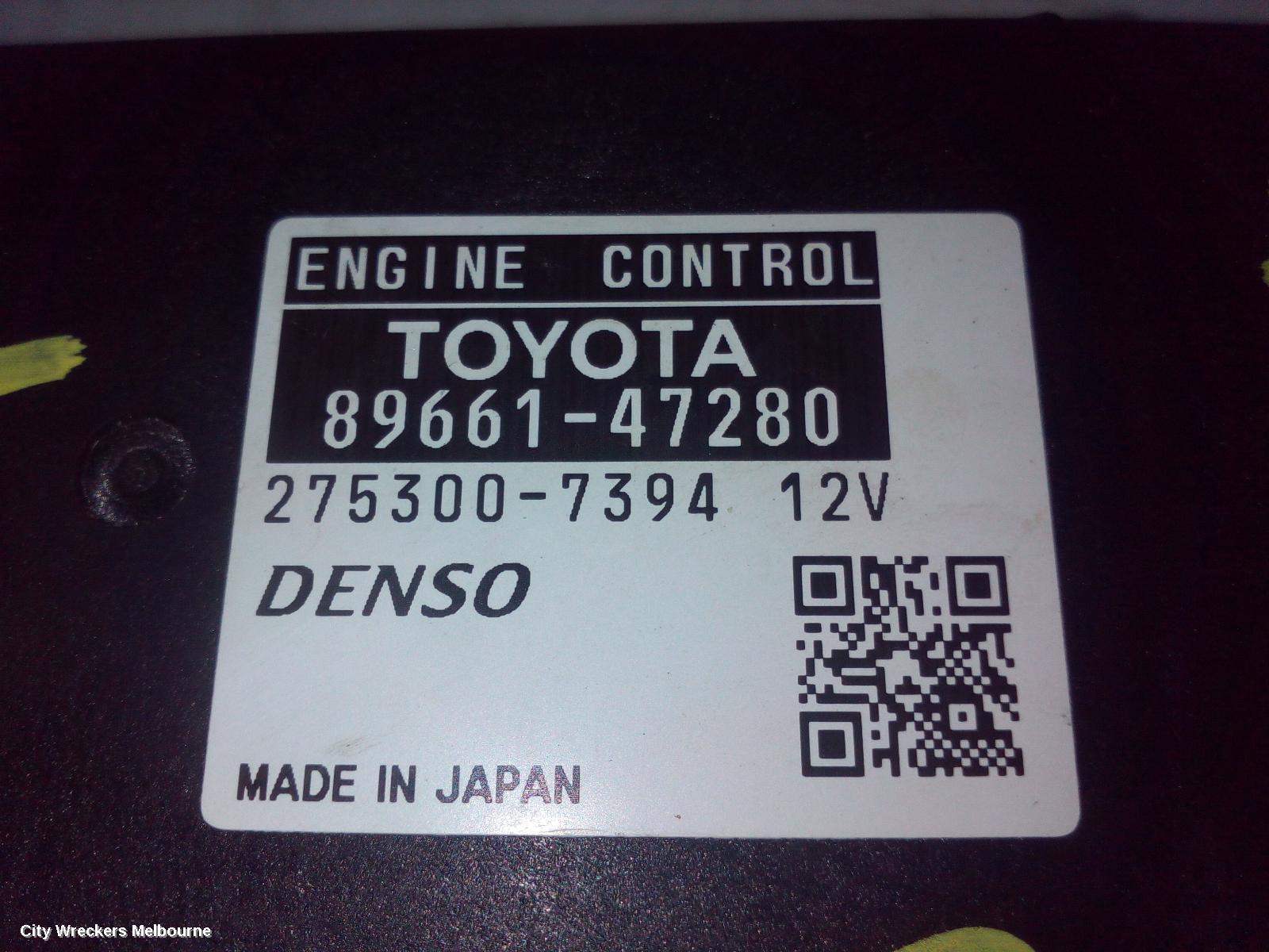 TOYOTA PRIUS ECU, ZVW30R, ENGINE ECU, 1.8, 2ZR-FXE, P/N 89661-47280, ECU ONLY, 07/2009 - 12/2015 - Image 3