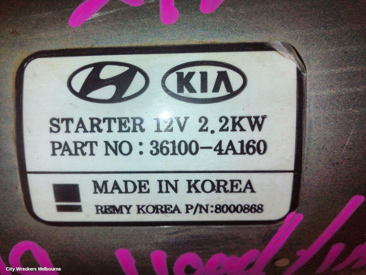 HYUNDAI ILOAD/IMAX STARTER, DIESEL, 2.5, TURBO, AUTO T/M TYPE, TQ, 04/2012 - 03/2021 - Image 3