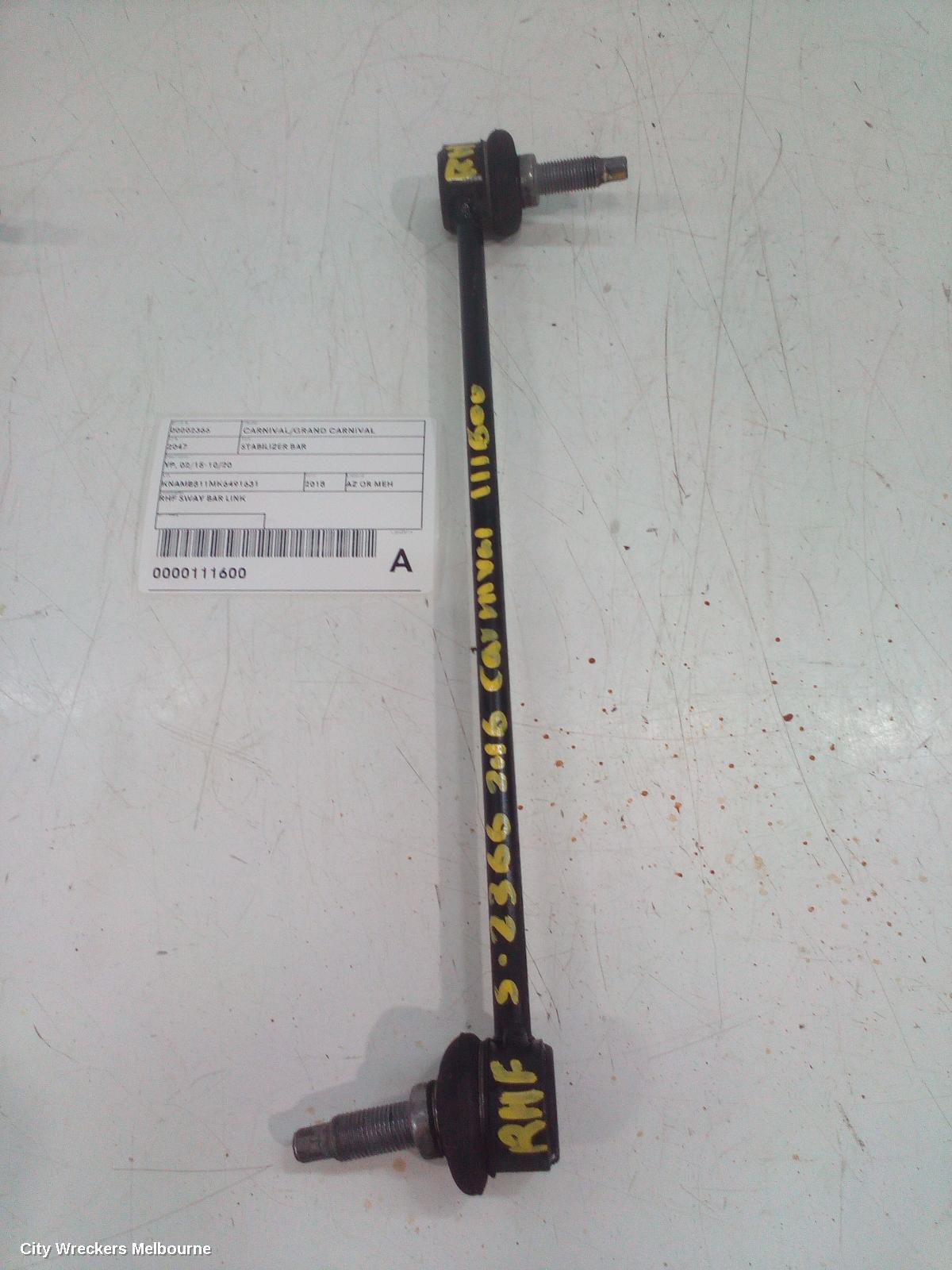 KIA CARNIVAL/GRAND CARNIVAL STABILISER BAR, YP, 01/2015 - 10/2020 - Image 2