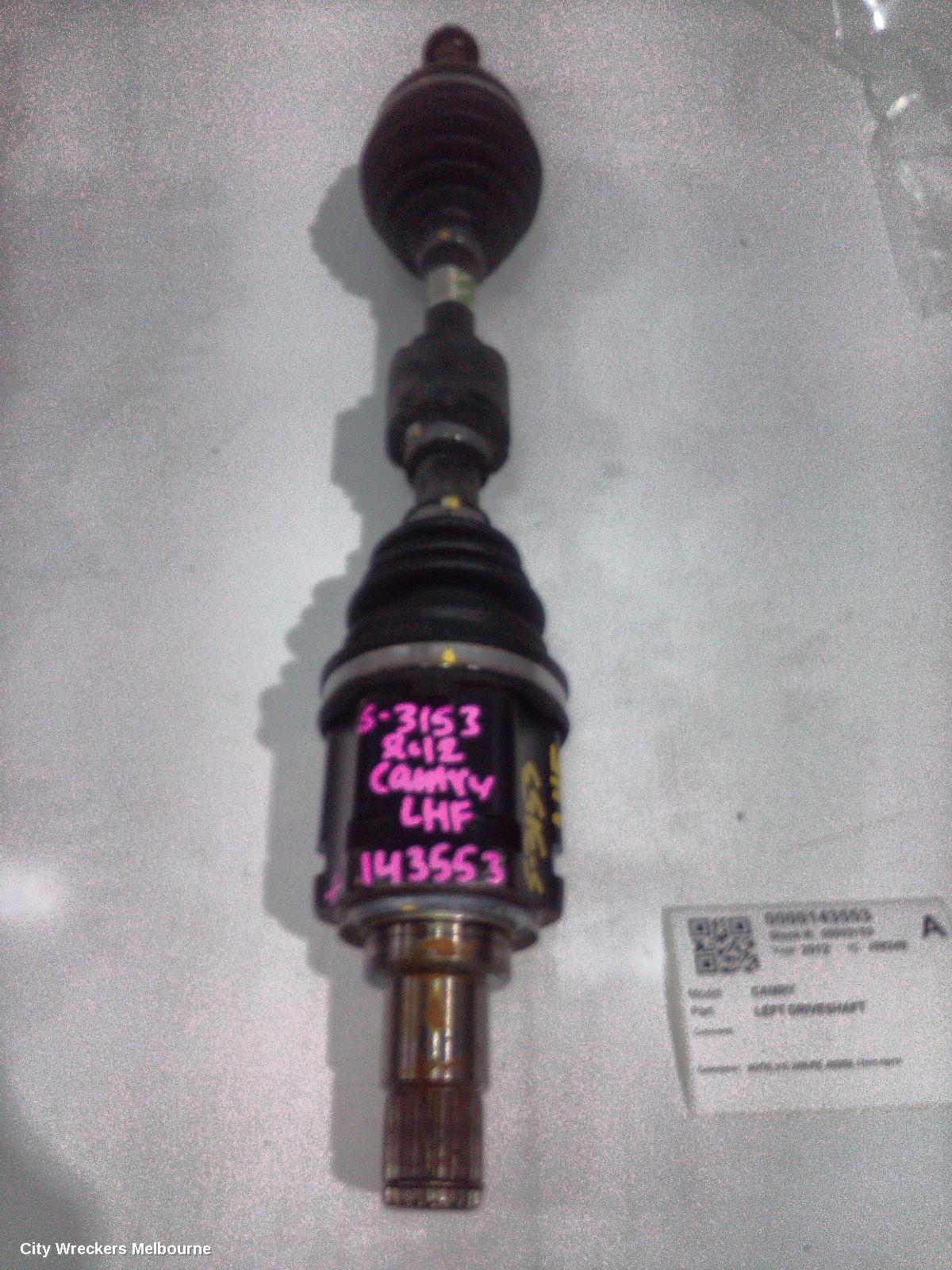 TOYOTA CAMRY LEFT DRIVESHAFT, AUTO, 2.5, 2AR-FE, ASV50, 11/2011 - 10/2017 - Image 1