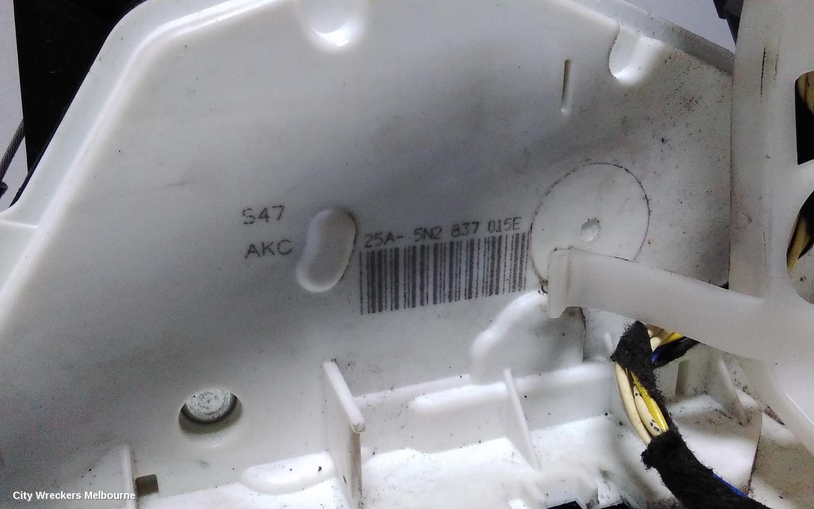 VOLKSWAGEN PASSAT DOOR/BOOT/GATE LOCK, LEFT FRONT DOOR LOCK, 3CC, SEDAN, W/ KEYLESS TYPE, 01/2009 - 12/2016 - Image 3