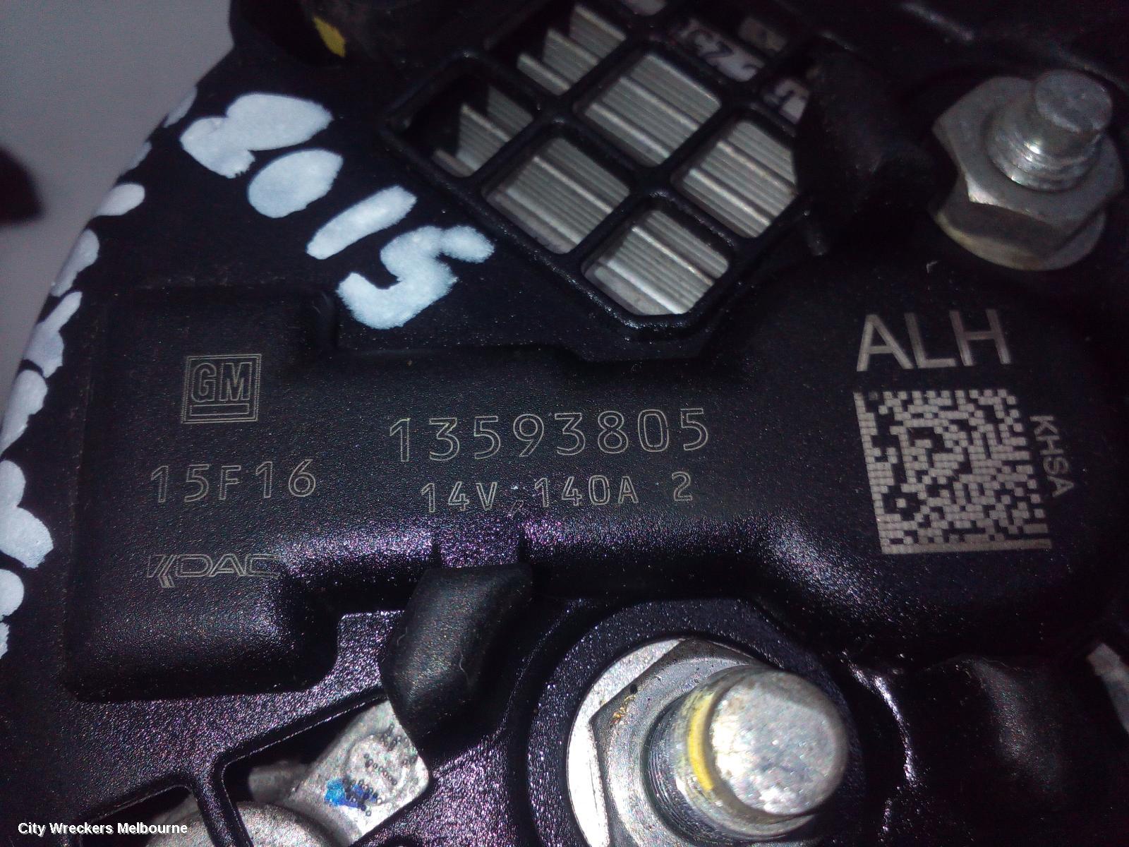 HOLDEN COLORADO ALTERNATOR, DIESEL, RG/RG 7, 01/2012 - 12/2020 - Image 2