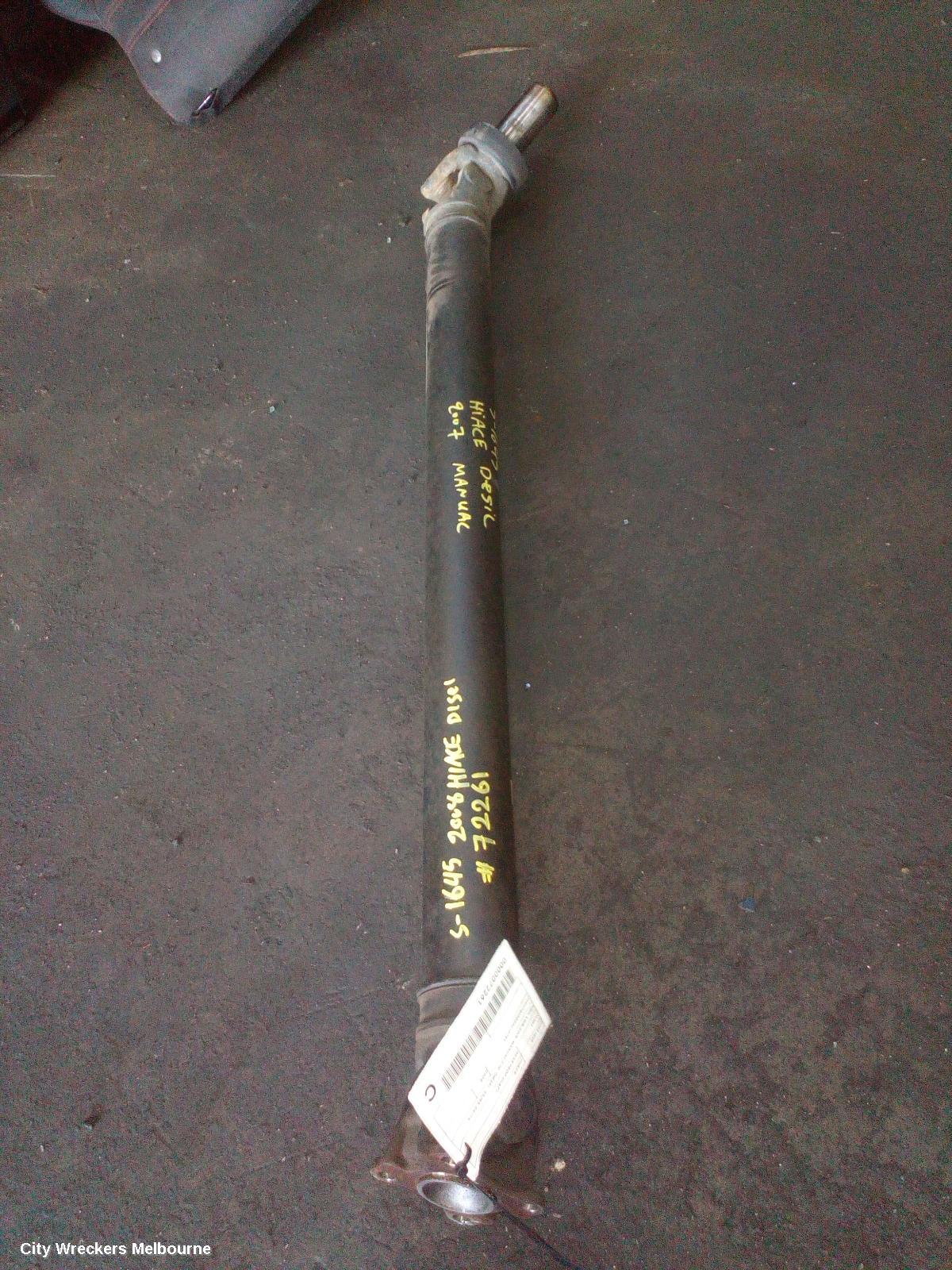 TOYOTA HIACE REAR DRIVE SHAFT, KDH, LWB/SWB, MANUAL T/M, DIESEL, 03/2005 - 04/2019 - Image 1