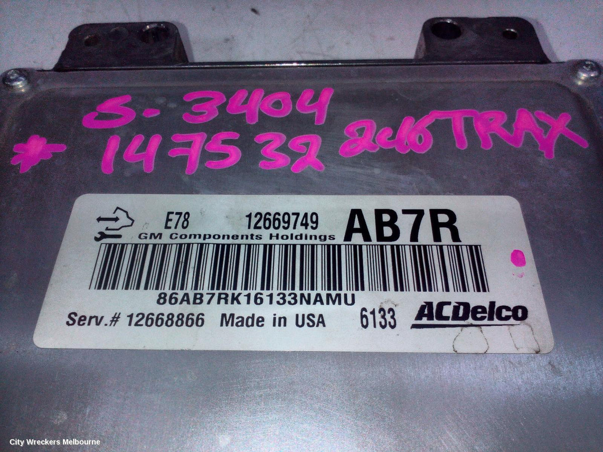 HOLDEN TRAX ECU, ENGINE ECU, 1.4, PETROL, TURBO, ECU ONLY, TJ SERIES, 08/2014 - 12/2020 - Image 3