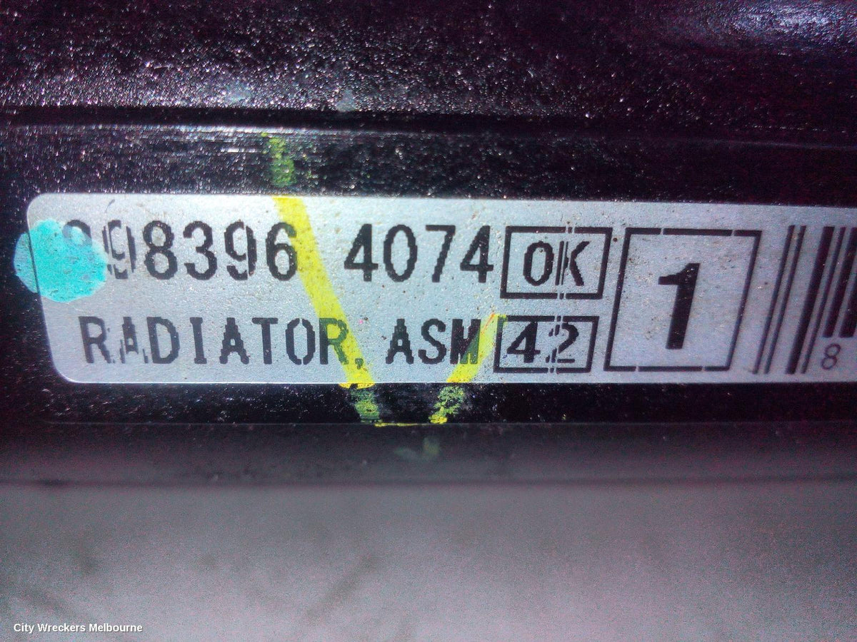 ISUZU DMAX RADIATOR, AUTO/MANUAL, 1.9, DIESEL, RG, 07/2021 ONWARDS - Image 3