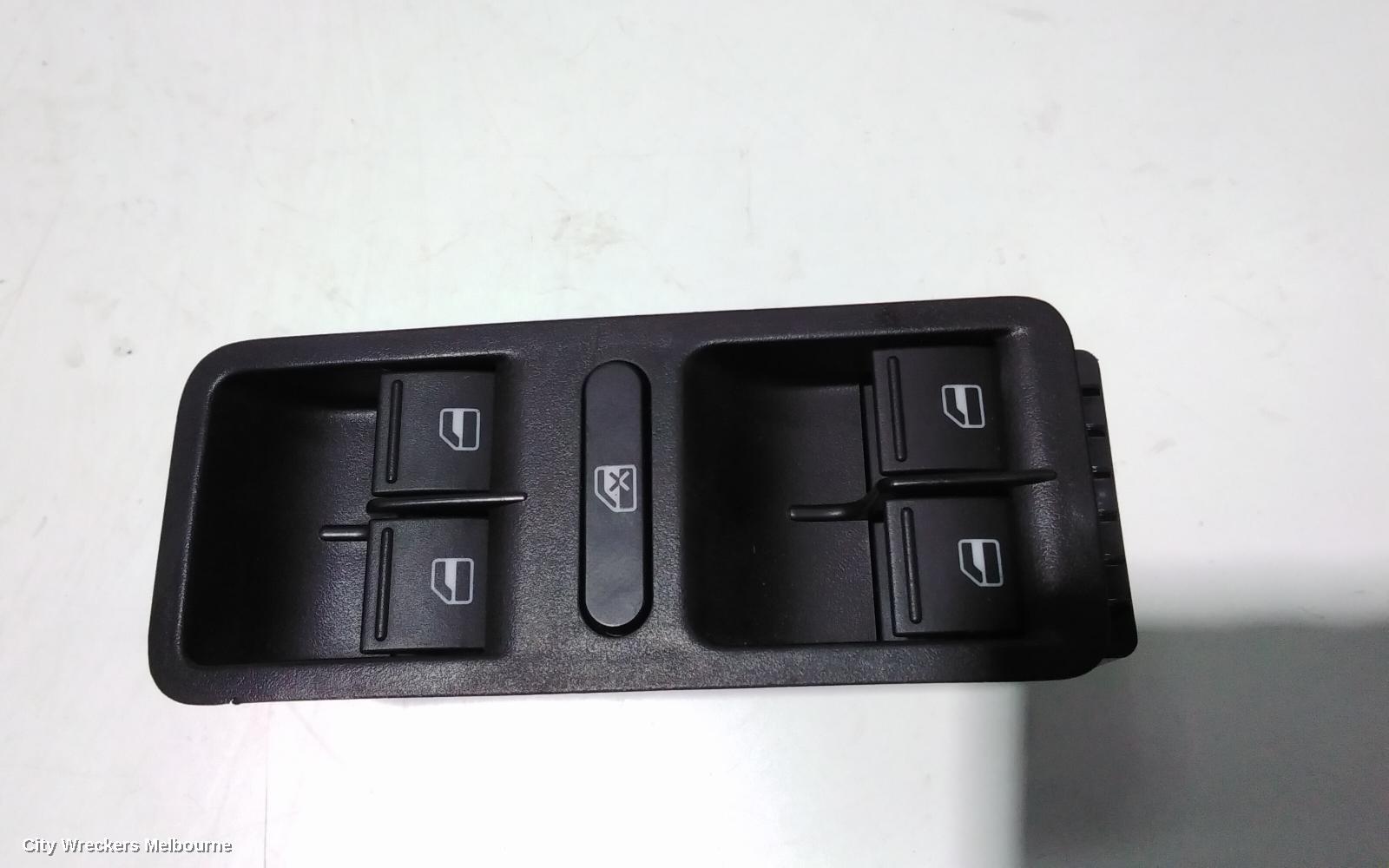 VOLKSWAGEN POLO PWR DR WIND SWITCH, RH FRONT (MASTER SWITCH), 8 PIN TYPE, BLACK BACKING, 6R, 05/2010 - 05/2014 - Image 2
