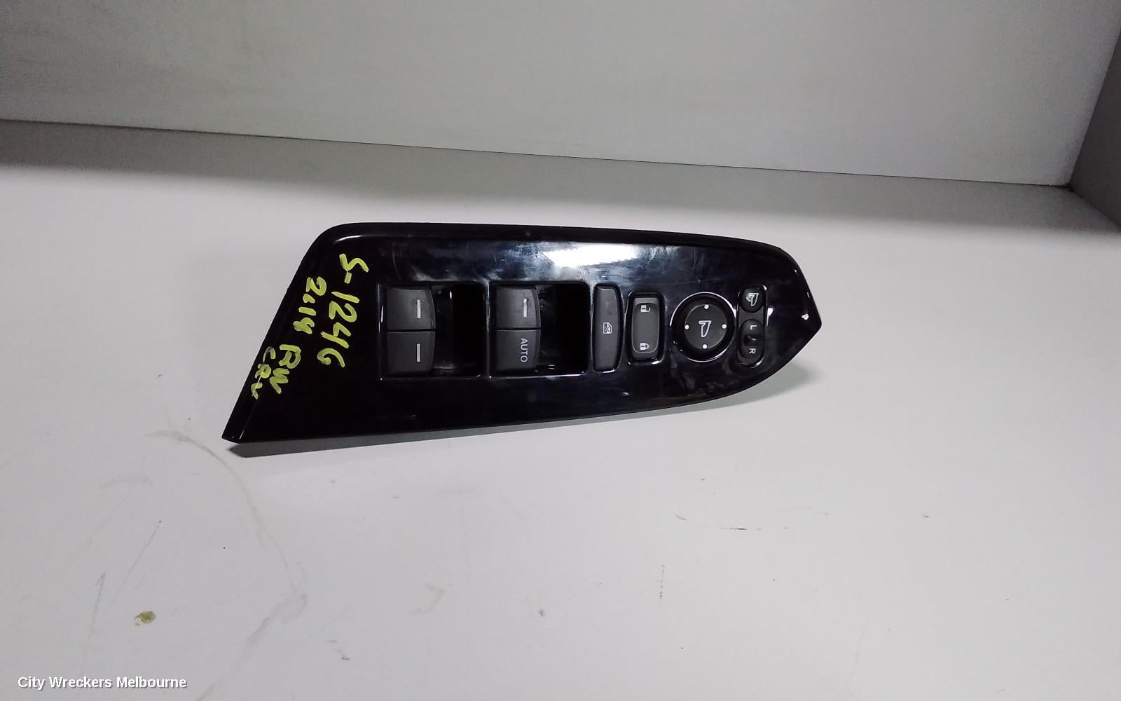 HONDA CRV PWR DR WIND SWITCH, RH FRONT (MASTER SWITCH), W/ AUTO DOWN ON RHF ONLY, RW, 05/2017 ONWARDS - Image 2