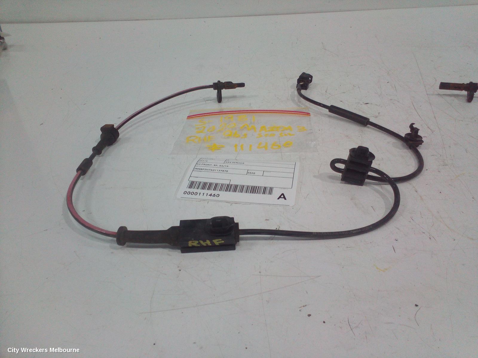 MAZDA 3 ABS SENSOR, RH FRONT, BP, 03/2019 ONWARDS - Image 3