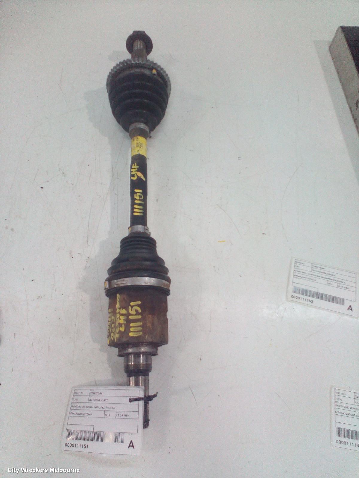 FORD TERRITORY LEFT DRIVESHAFT, FRONT, DIESEL, SZ MKI-MKII, 04/2011 - 12/2016 - Image 2
