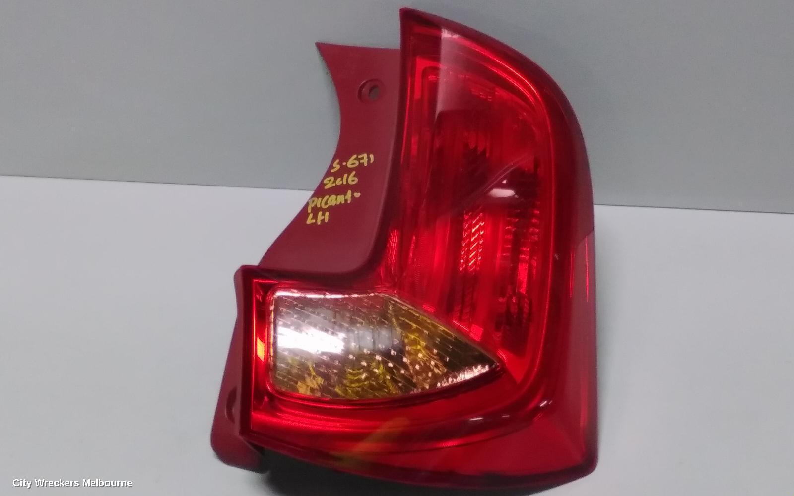 KIA PICANTO LEFT TAILLIGHT, TA, IN BODY, BULB TYPE, 03/2015 - 04/2017 (AUS ONLY) - Image 2