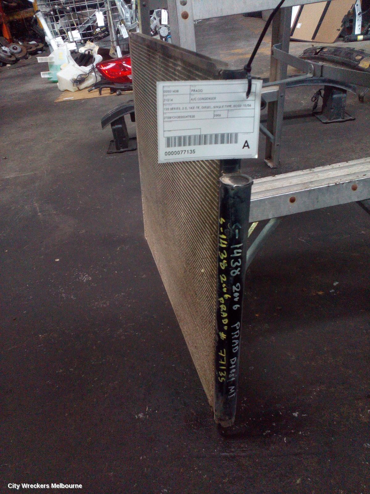 TOYOTA PRADO A/C CONDENSER, 120 SERIES, 3.0, 1KZ-TE, DIESEL, SINGLE TYPE, 02/2003 - 10/2006 - Image 2