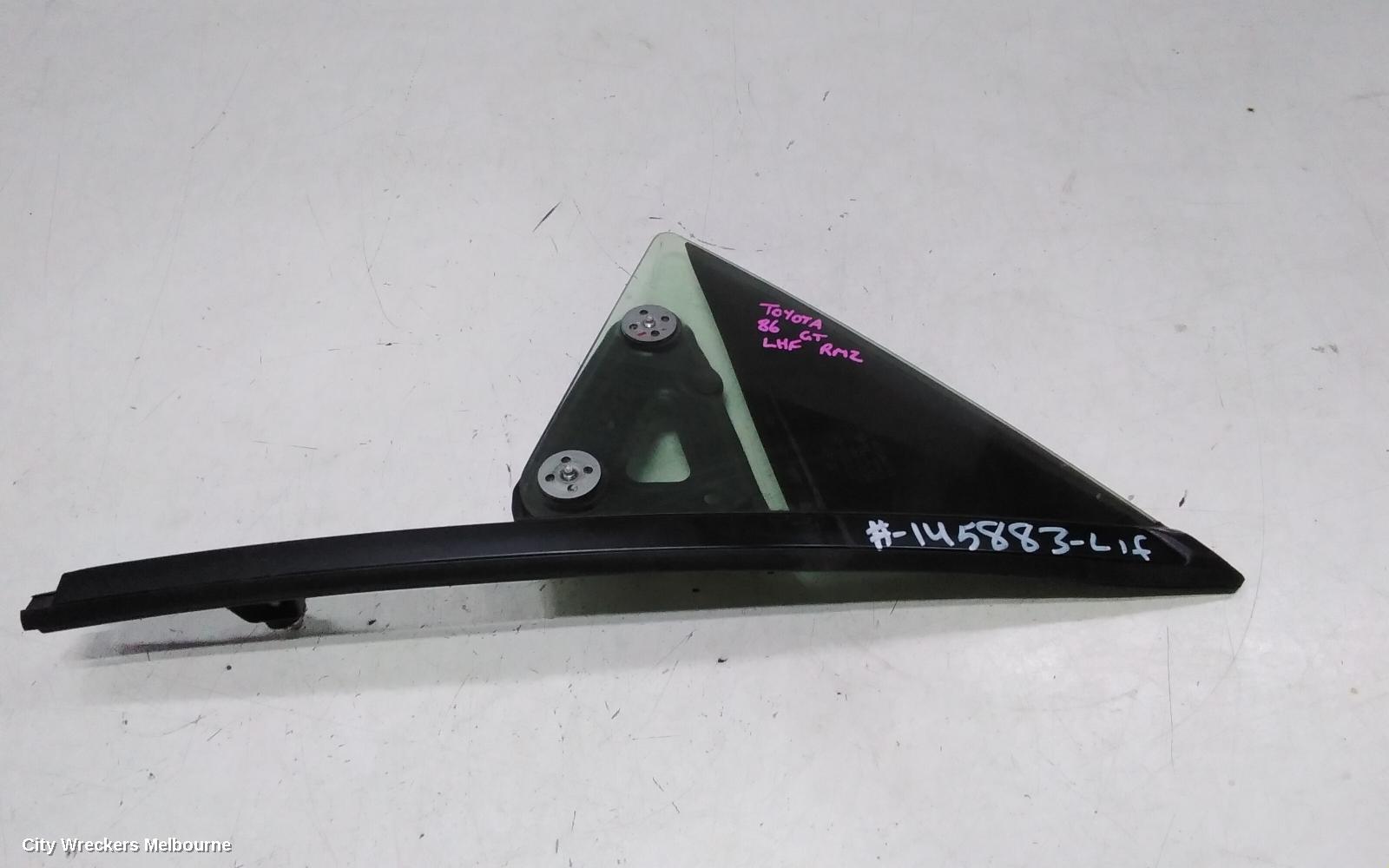 TOYOTA 86 LEFT FRONT 1/4 DOOR GLASS, ZN6, 04/2012 - 09/2021 - Image 2