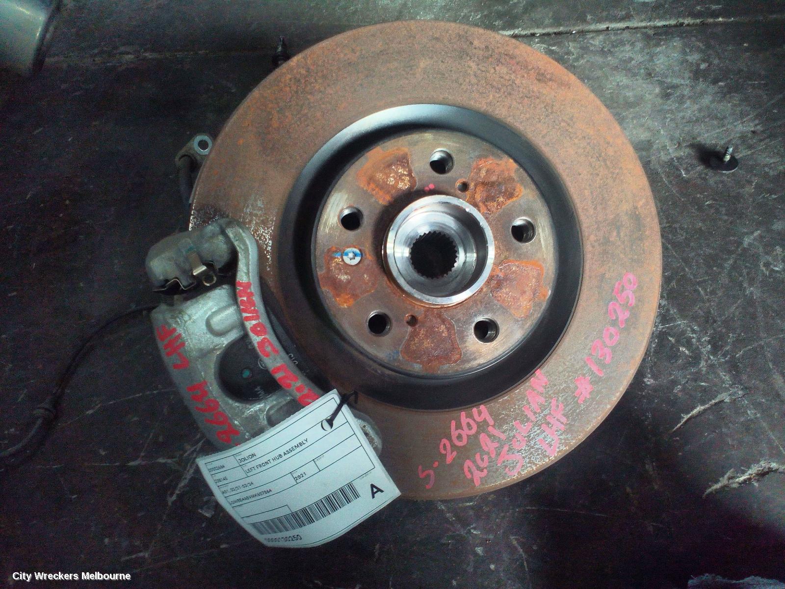 HAVAL JOLION LEFT FRONT HUB ASSEMBLY, A01, 02/2021 ONWARDS - Image 2