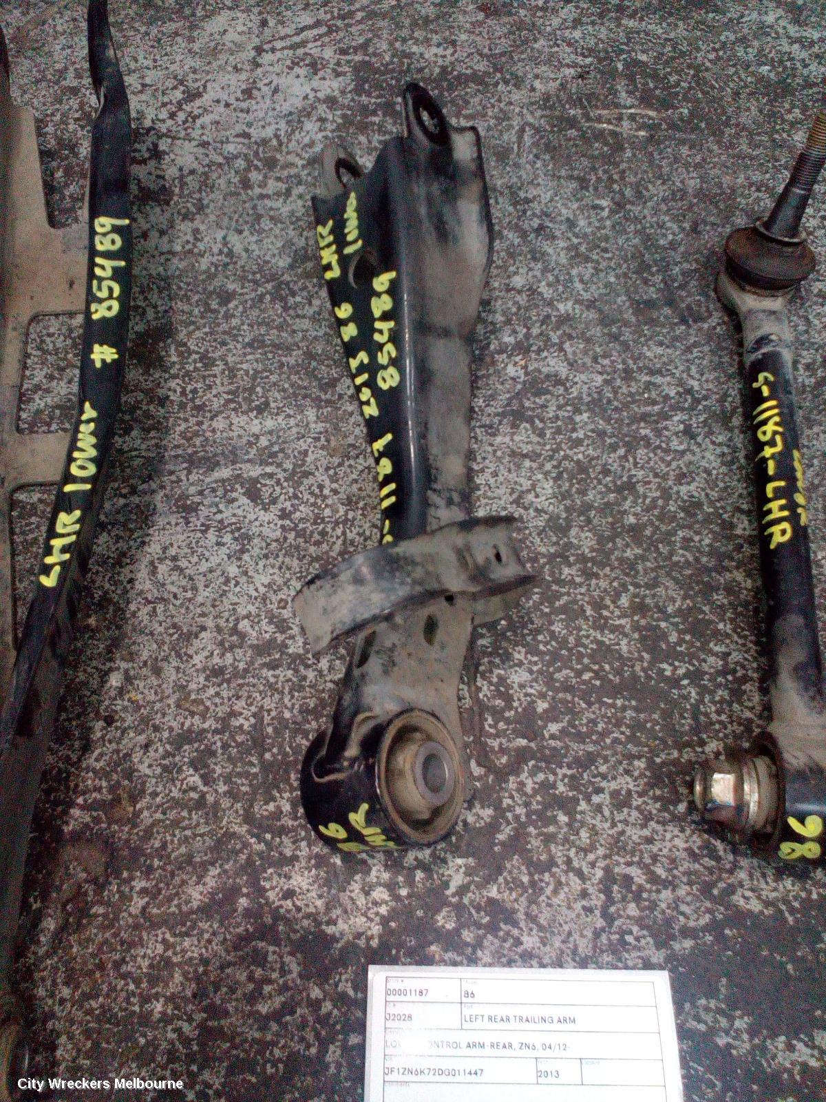 TOYOTA 86 LEFT REAR TRAILING ARM, LOWER CONTROL ARM-REAR, ZN6, 04/2012 ONWARDS - Image 3