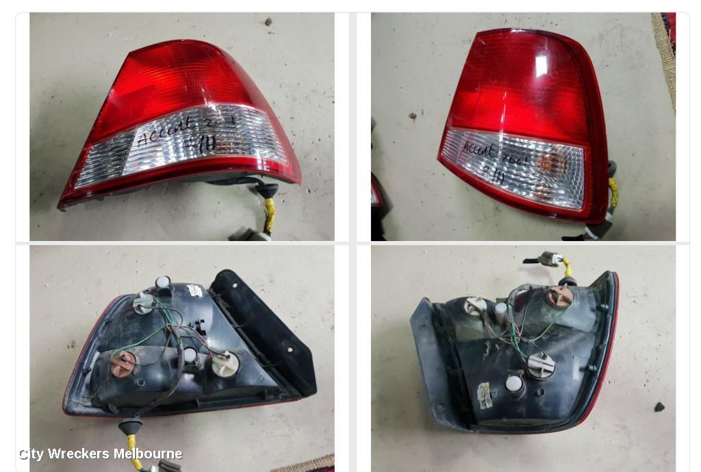 HYUNDAI ACCENT RIGHT TAILLIGHT, LC, SEDAN, 06/2000 - 02/2003 - Image 1