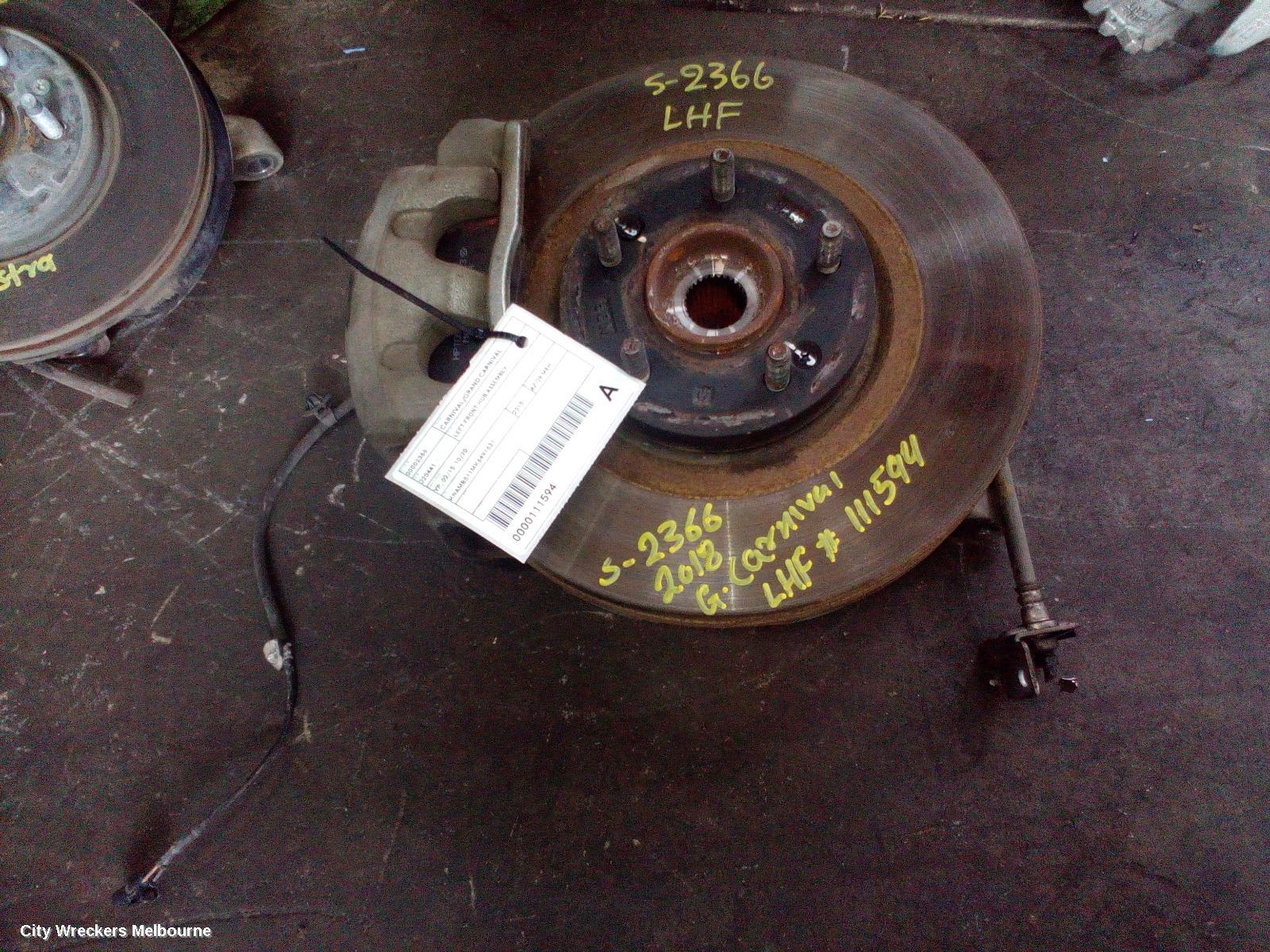 KIA CARNIVAL/GRAND CARNIVAL LEFT FRONT HUB ASSEMBLY, YP, 02/2015 - 10/2020 - Image 2