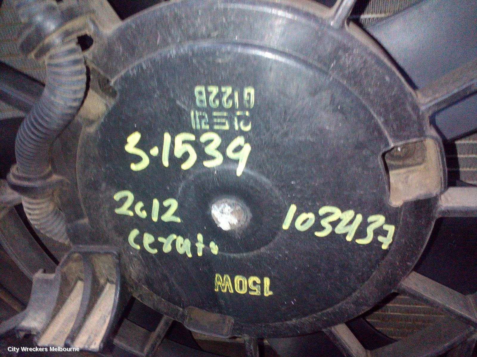 KIA CERATO FAN, RADIATOR FAN, PETROL, TD, 10/2008 - 03/2013 - Image 3