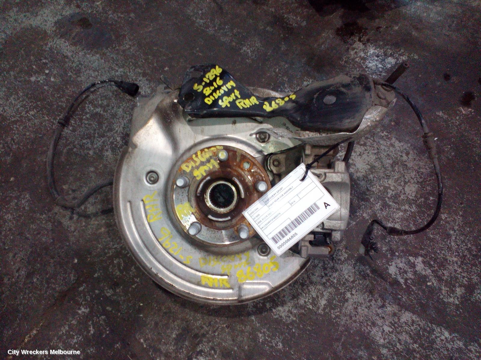 LAND ROVER DISCOVERY SPORT RIGHT REAR HUB ASSEMBLY, L550, 01/2015 - 06/2019 - Image 1