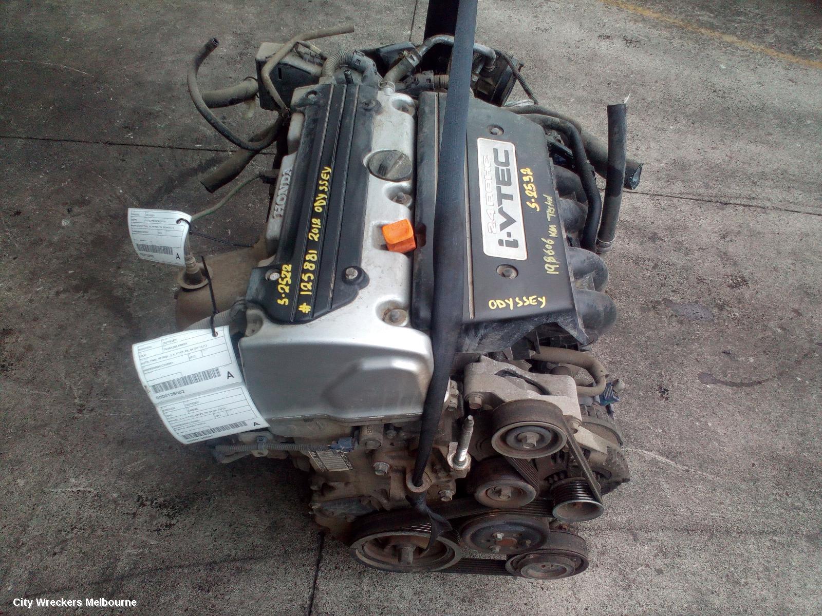 HONDA ODYSSEY ENGINE, PETROL, 2.4, V-TEC, K24Z2, RB, 04/2009 - 12/2013 - Image 1