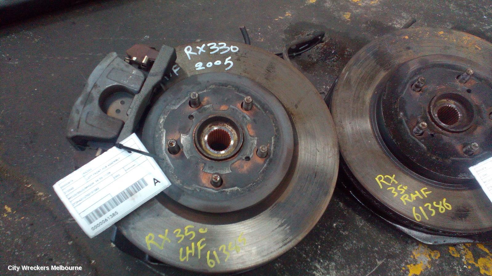 LEXUS RX SERIES LEFT FRONT HUB ASSEMBLY, MCU3/GSU3/MHU3#, 04/2003 - 11/2008 - Image 1