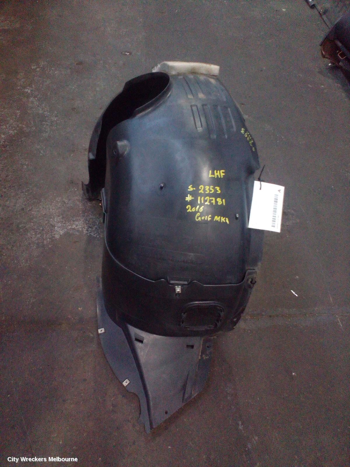 VOLKSWAGEN GOLF LEFT GUARD LINER, GEN 7, FRONT, 11/2012 - 08/2020 - Image 3