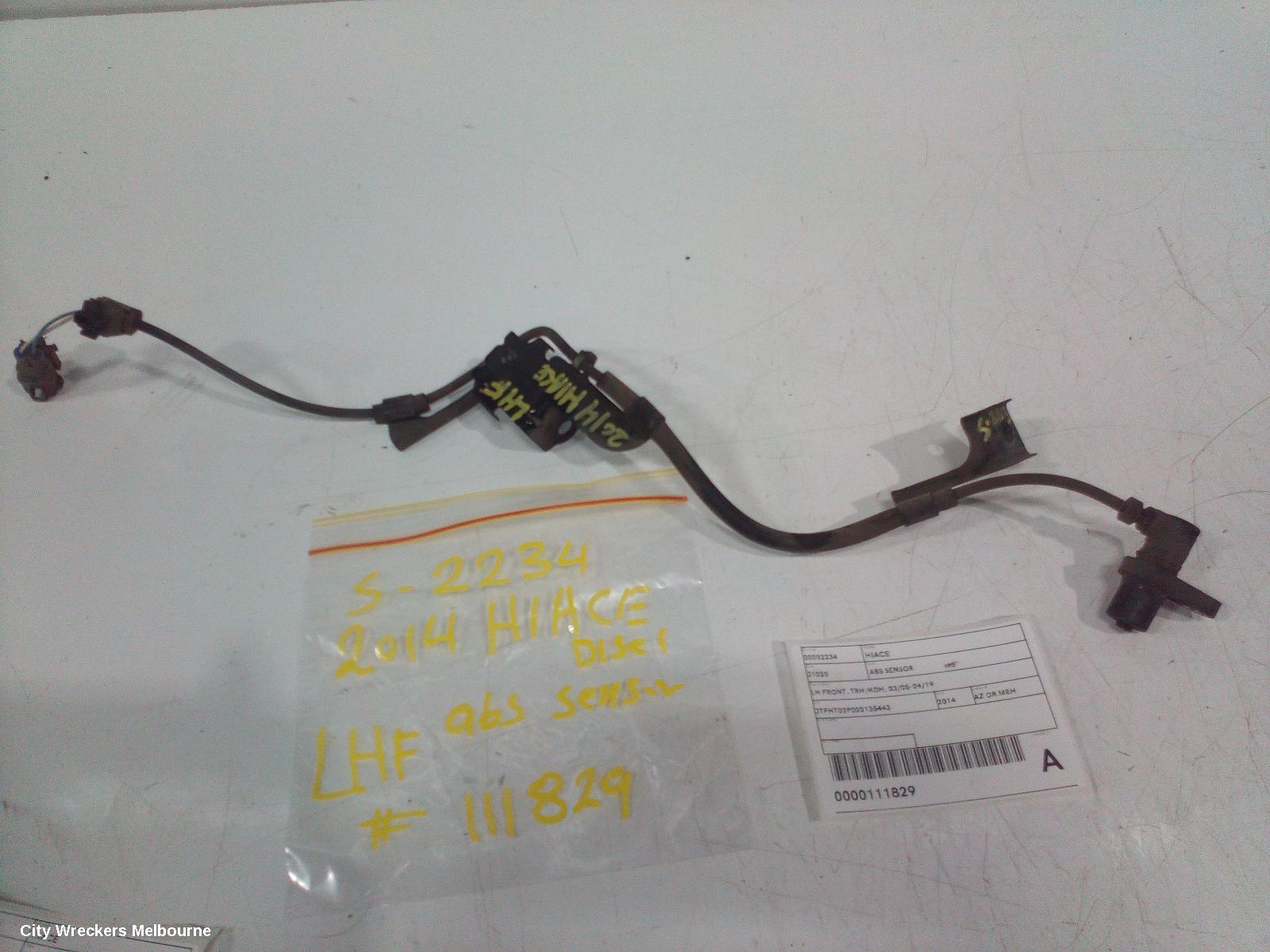 TOYOTA HIACE ABS SENSOR, LH FRONT, W/ LOOM TYPE, TRH/KDH, 01/2005 - 04/2019 - Image 2