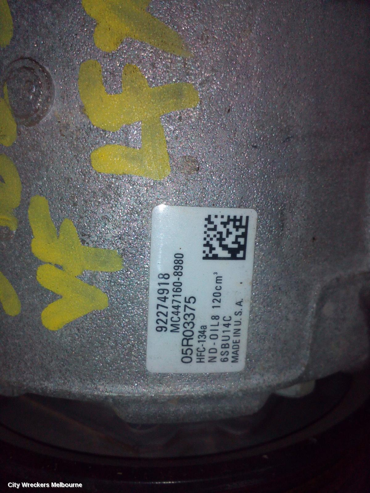 HOLDEN COMMODORE A/C COMPRESSOR, VF, 3.6, 05/2013 - 12/2017 - Image 1