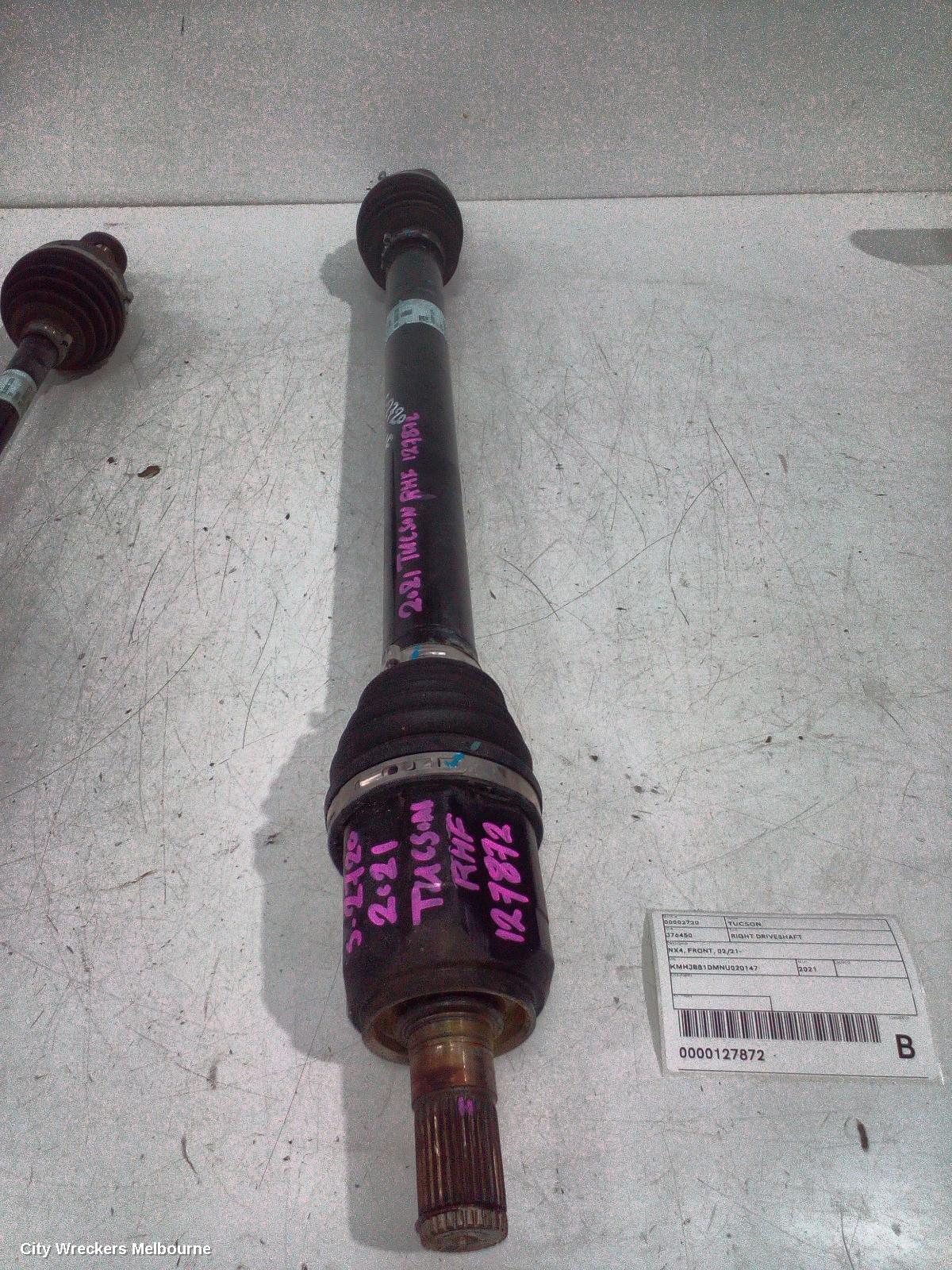 HYUNDAI TUCSON RIGHT DRIVESHAFT, NX4, FRONT, 02/2021 ONWARDS - Image 2