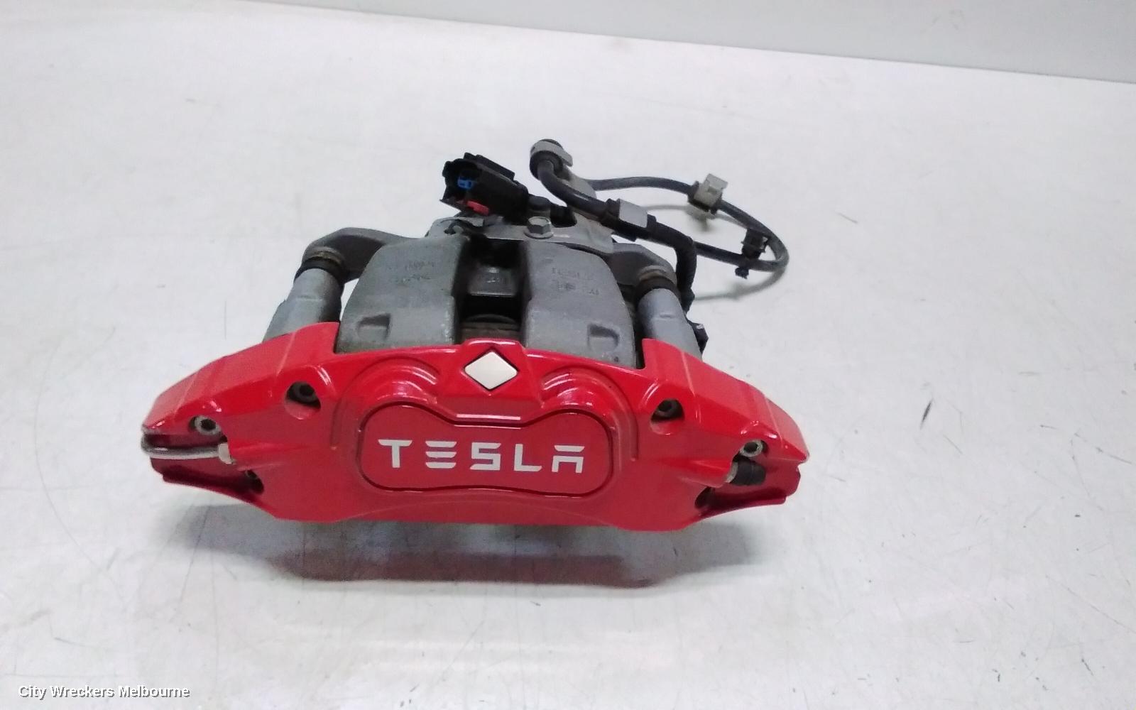 TESLA MODEL Y CALIPER, 1ST GEN, RH REAR, PERFORMANCE TYPE, RED, 03/2022 ONWARDS - Image 1
