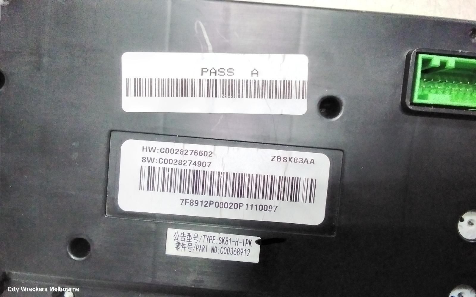 LDV T60 INSTRUMENT CLUSTER, DIESEL, 2.0, TURBO, SC20M, SK8C, 06/2020 ONWARDS - Image 3