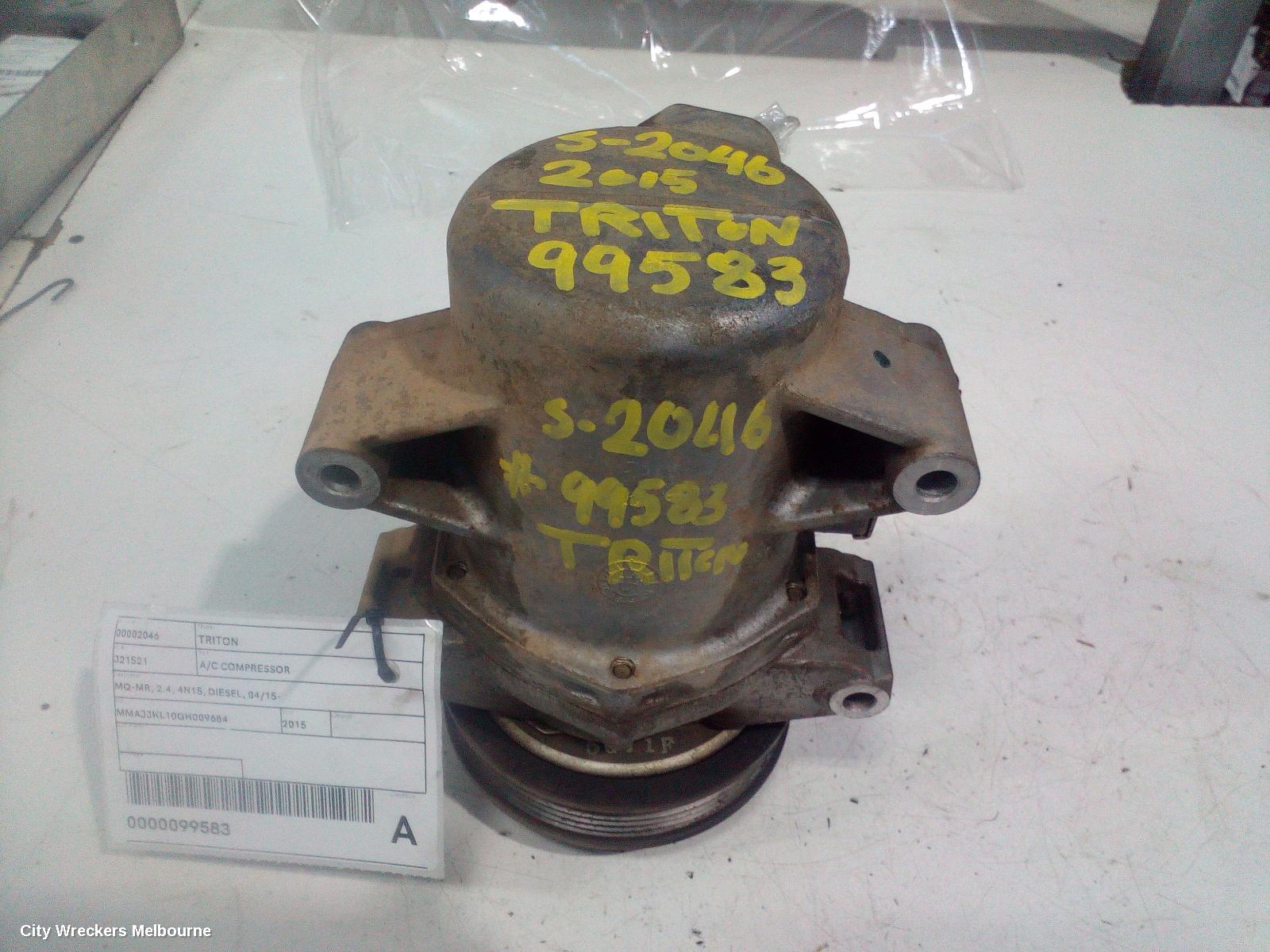 MITSUBISHI TRITON A/C COMPRESSOR, MQ-MR, 2.4, 4N15, DIESEL, 04/2015 ONWARDS - Image 1