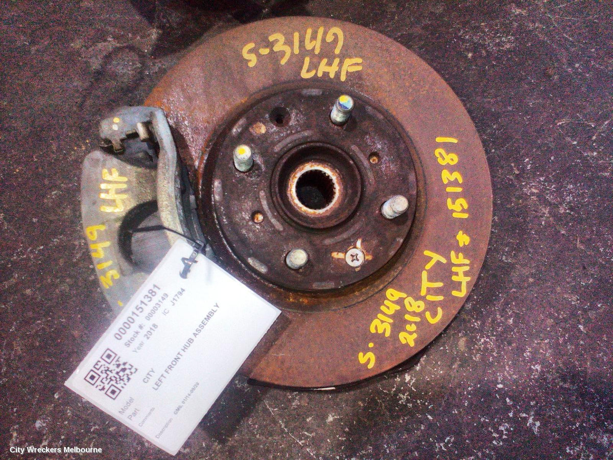 HONDA CITY LEFT FRONT HUB ASSEMBLY, GM6, 01/2014 - 09/2020 - Image 2