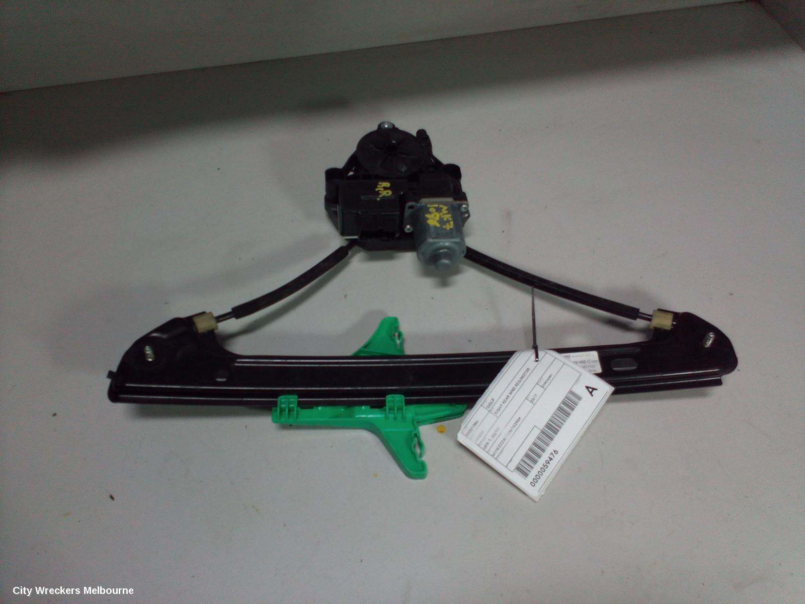 VOLKSWAGEN GOLF RIGHT REAR WND REG/MOTOR, GEN 7, 03/2013 ONWARDS - Image 1