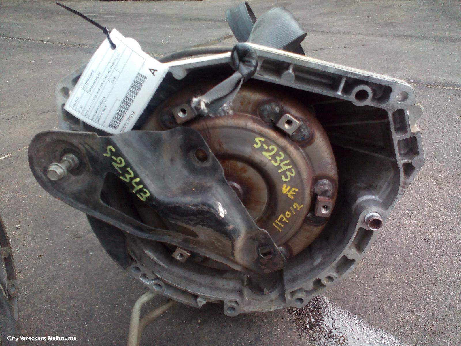 HOLDEN COMMODORE TRANS/GEARBOX, AUTO, 3.6, LLT ENG, MYB, 1BWA TAG, VE, 08/2009 - 04/2013 - Image 1