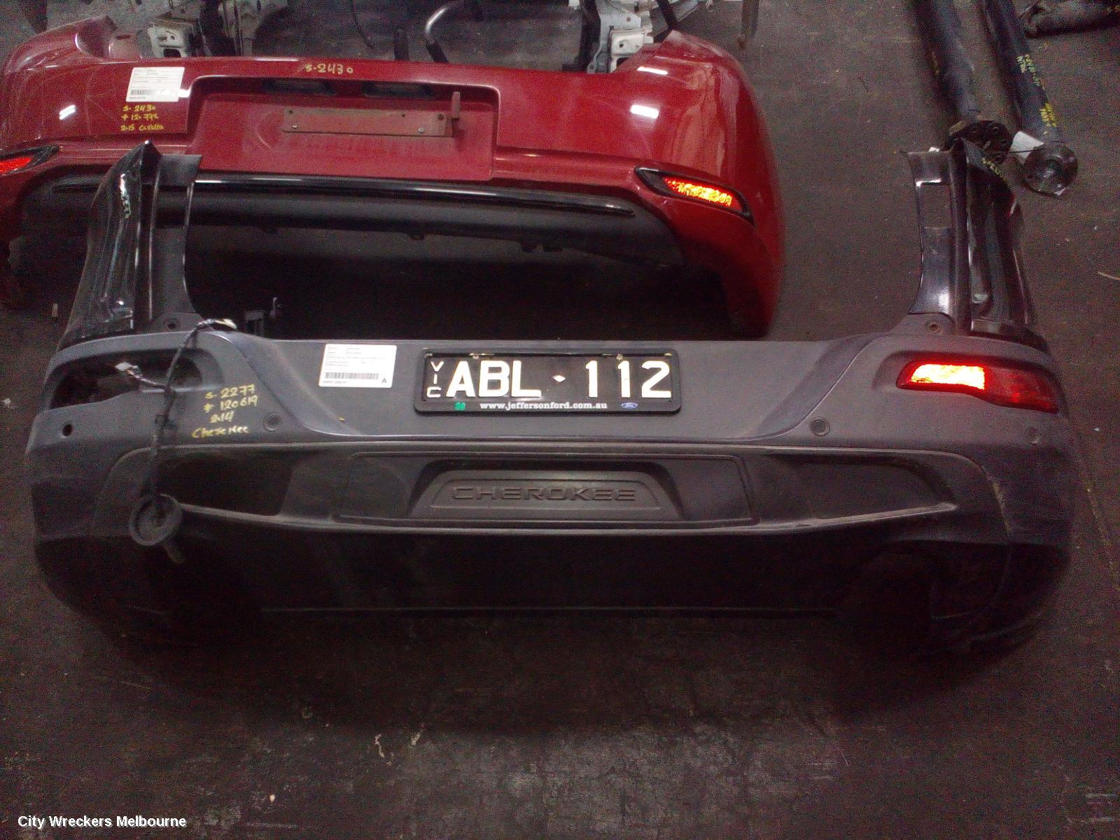 JEEP CHEROKEE REAR BUMPER, BUMPER BAR, KL, TRAILHAWK, W/PARK SENSOR, 02/2014 - 12/2017 - Image 2