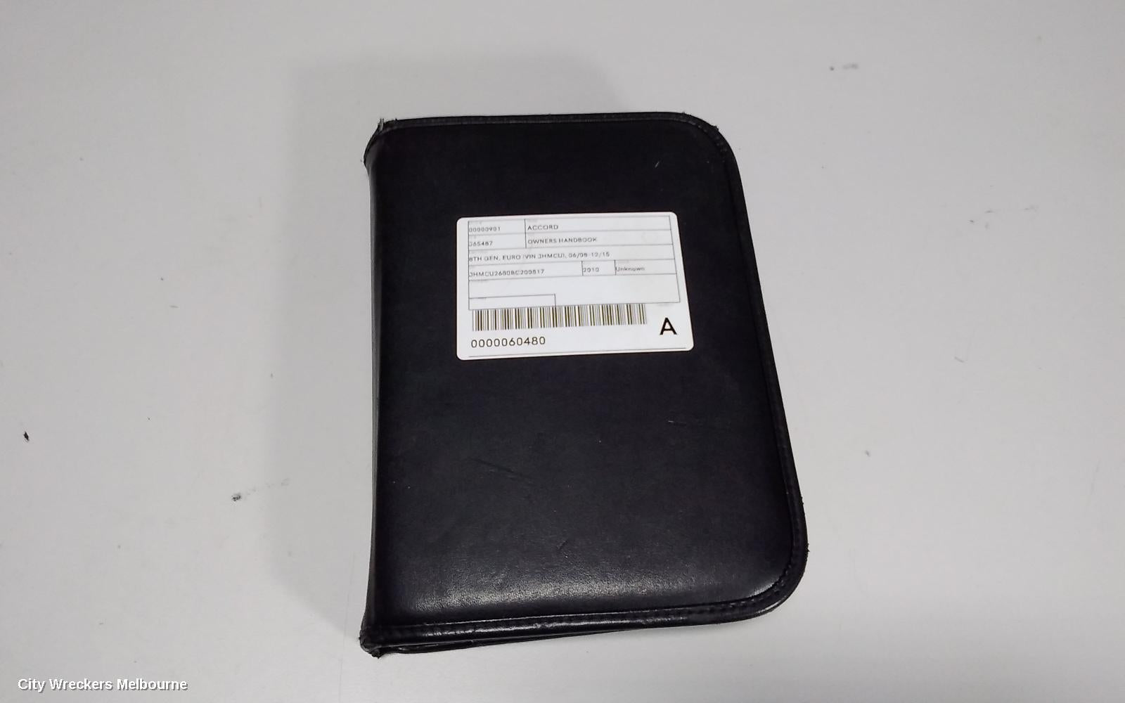 HONDA ACCORD OWNERS HANDBOOK, 8TH GEN, EURO (VIN JHMCU), 06/2008 - 12/2015 - Image 3