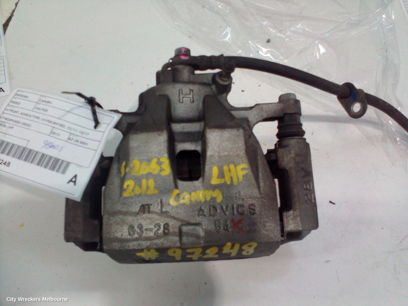 TOYOTA CAMRY CALIPER, LH FRONT, ADVICS TYPE, ASV50/AVV50, 12/2011 - 10/2017 - Image 2