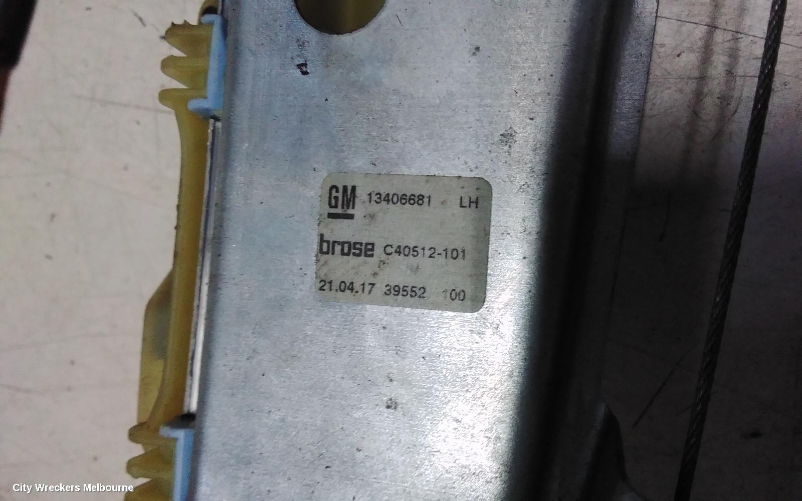 HOLDEN ASTRA LEFT REAR WND REG/MOTOR, BK, DOOR REG ASSY (REG AND MOTOR), 5DR HATCH, 09/2016 - 12/2020 - Image 3
