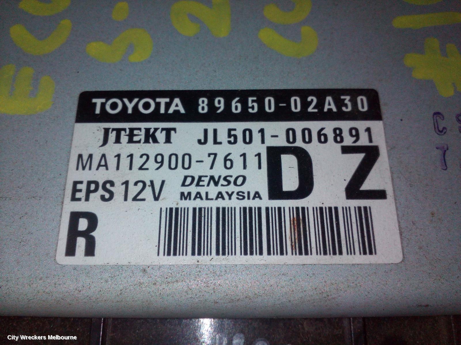 TOYOTA COROLLA ECU, POWER STEERING ECU, ZRE172R, 12/2013 - 06/2019 - Image 3
