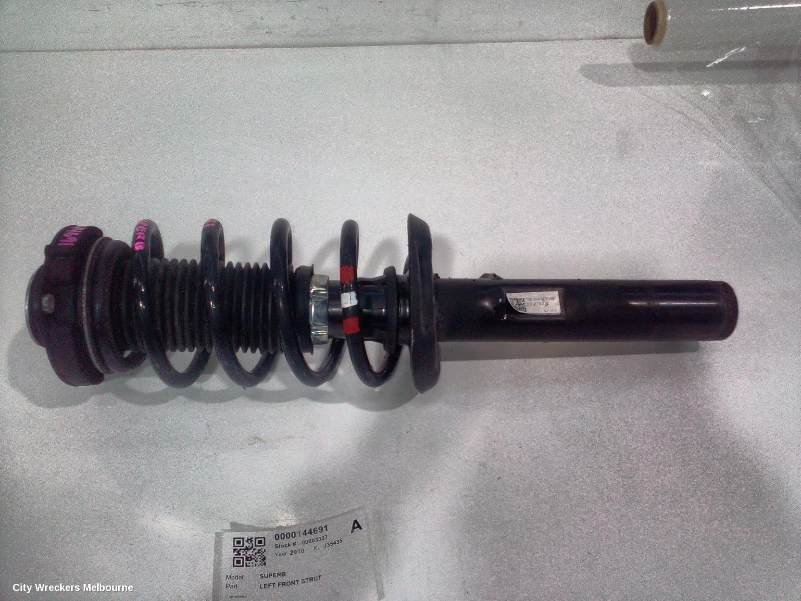 SKODA SUPERB LEFT FRONT STRUT, 3T, 03/2009 - 12/2015 - Image 3