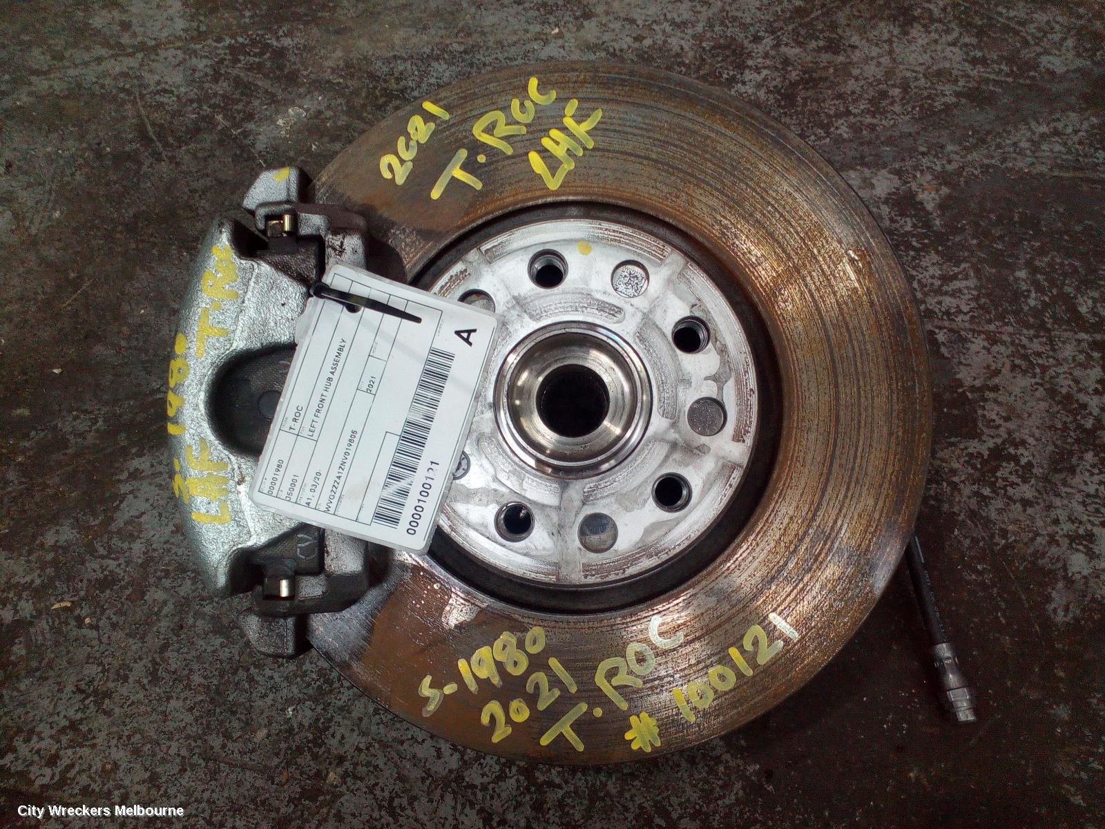 VOLKSWAGEN T-ROC LEFT FRONT HUB ASSEMBLY, A1, 03/2020 - 12/2025 - Image 1