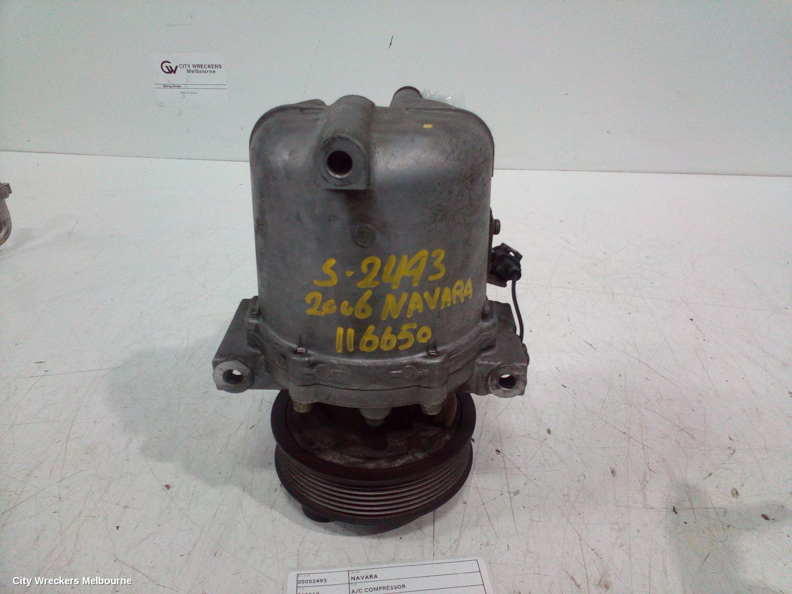 NISSAN NAVARA A/C COMPRESSOR, D40, 4.0, VQ40, PETROL, 09/2005 - 01/2010 - Image 1