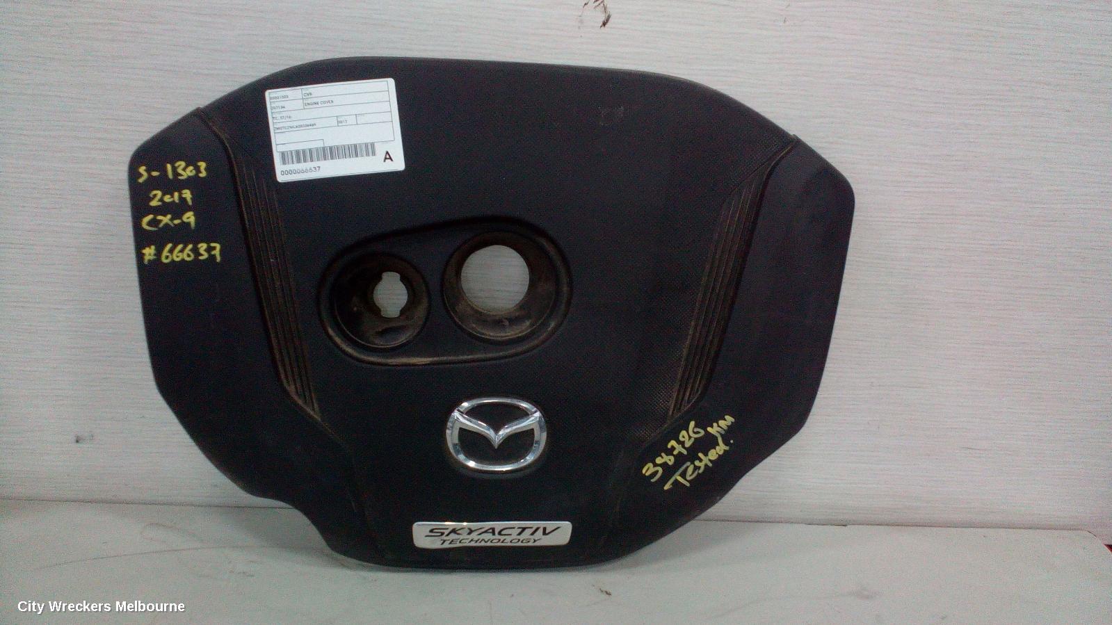 MAZDA CX9 ENGINE COVER, TC, 07/2016 ONWARDS - Image 1