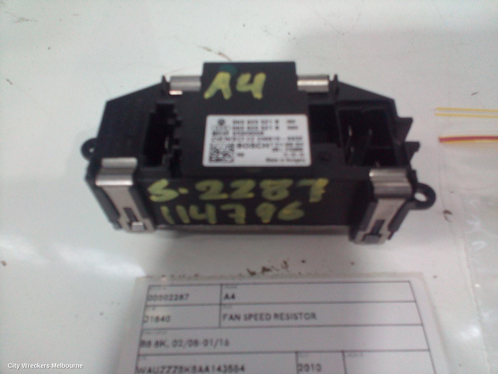 AUDI A4 FAN SPEED RESISTOR, B8 8K, 02/2008 - 01/2016 - Image 3