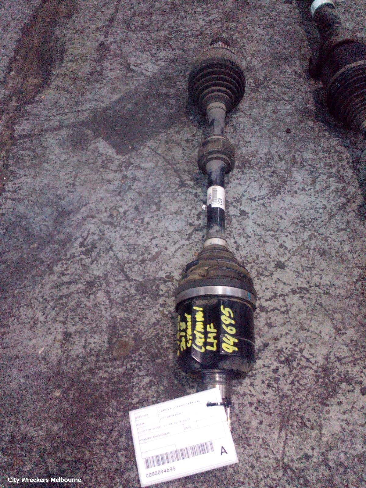 KIA CARNIVAL/GRAND CARNIVAL LEFT DRIVESHAFT, AUTO T/M, DIESEL, 2.2, YP, 02/2015 - 10/2020 - Image 3