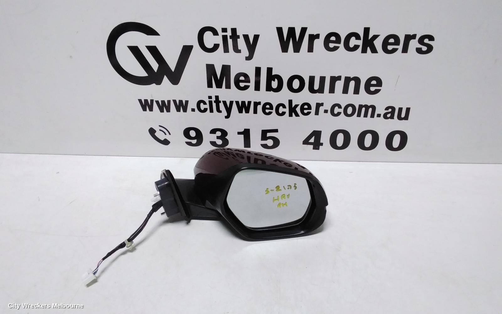 HONDA HRV RIGHT DOOR MIRROR, RU5, VTI-L, POWER FOLD, AUTO DIP TYPE (7 WIRE), 12/2014 - 06/2018 - Image 2
