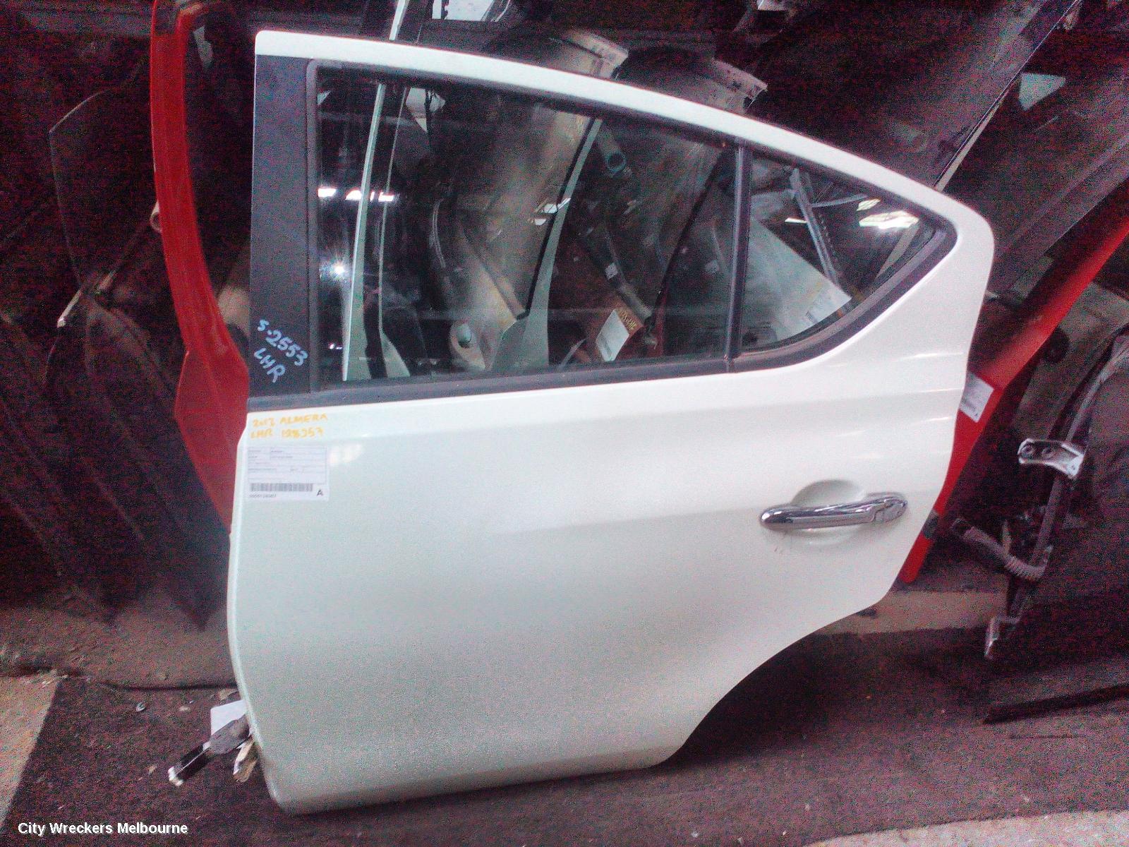NISSAN ALMERA LEFT REAR DOOR/SLIDING, N17, 06/2012 - 07/2014 - Image 1